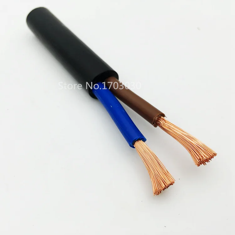 Condutor de Fio de Cobre 22 Awg 0.3mm ^ 2 Rvv 2 e 3 e 4 e 5 e 6 e 7 e 8 e 10 e 12 e 14 e 16 Núcleos Pinos Rvv Cabo Elétrico Preto 3 m 5 m 6 Fios elétricos
