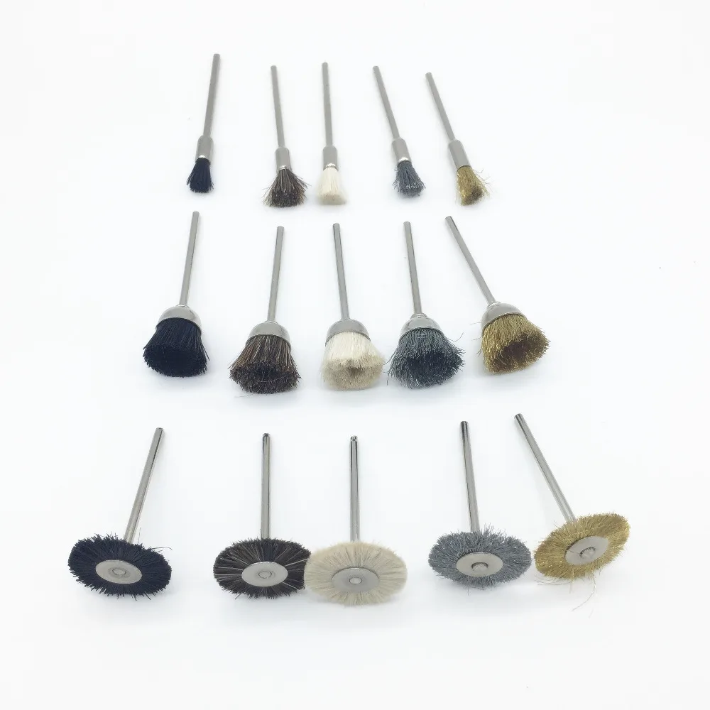 15PCS/Lot 2.35mm Shank Grinding Brush Cleaner Brush Polishing Grinding