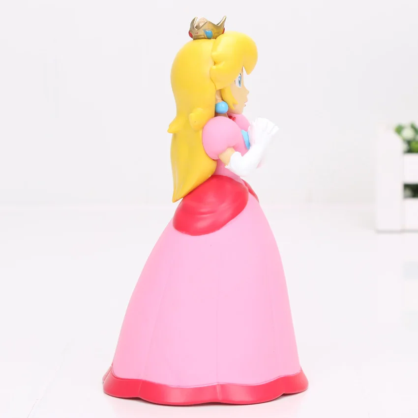14cm Super Mario Bros Princess Peach PVC Action Figure Model Toy Doll 14cm Super Mario Bros Princess Peach PVC Action Figure Model Toy Doll