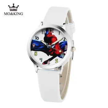

2019 Hot Sale SpiderMan Watch Cute Cartoon Watch Kids Watches leather Quartz Spider Man Watch Gift Children Hour reloj montre