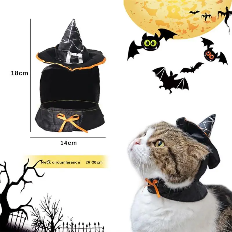 Креативные удобные и дышащие шляпы волшебника кошки для Хэллоуина товары высокого качества ткани для Хэллоуина