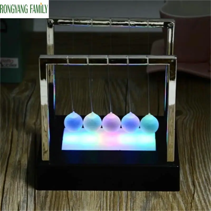 NEW Shine Swing Ball Newton Billiard Globe Science Novelty Swing Decoration Ornaments Balance