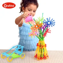 ONSHINE 800 шт./компл. детского сада Smart Stick интеллектуальной геометрический разъем строительные блоки образовательные игрушки для детей