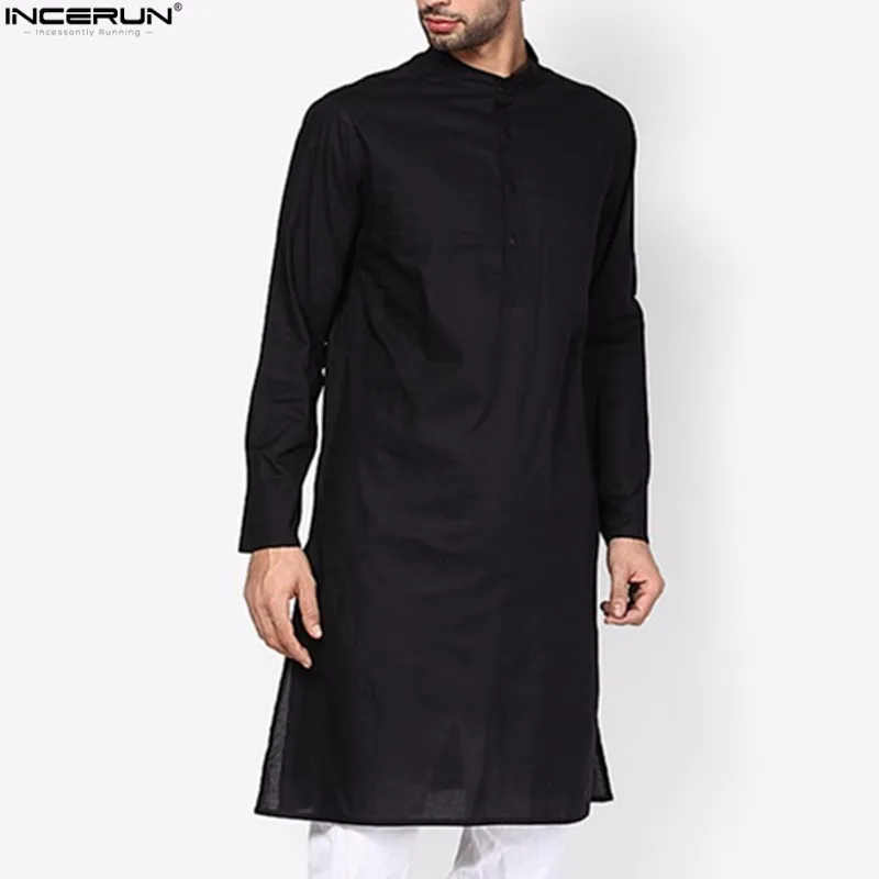

Men Linen Shirts Long Sleeve Chinese Style Mandarin Collar Traditional Kung Fu Tang Casual Social Long Shirt Brand Clothing 2019