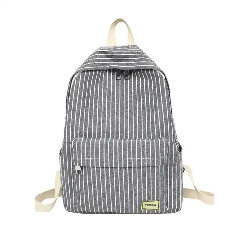 striped bookbag
