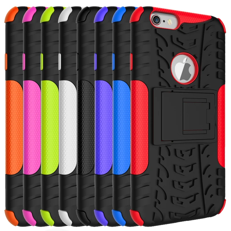 

Hybrid Kickstand Rugged Rubber Armor Hard PC+TPU Stand Function Cover Case For iPhone 6 6S 7 8 plus X XR XS 11Pro MAX Phone Case
