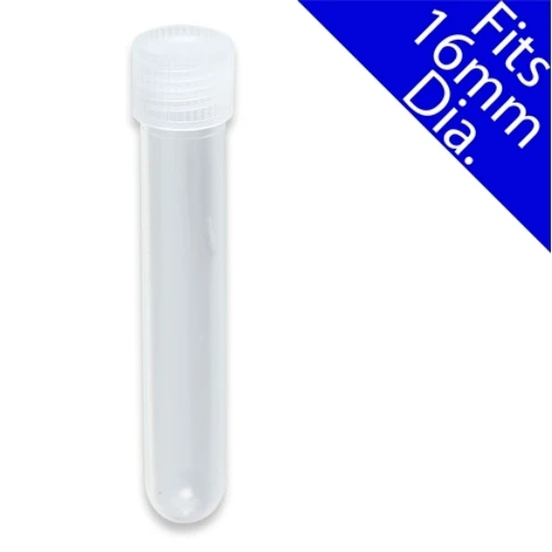 50pcs 14ml 16.5x100mm Screw Caps Plastic Test Tube With Caps PP W/O Graduation Autoclavablein