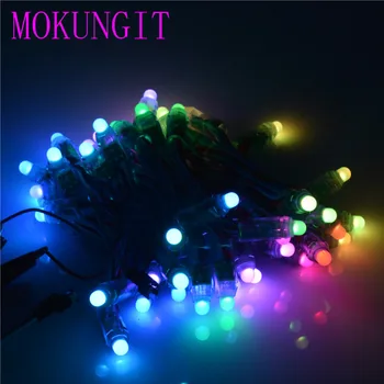 

DC5V/12V 12mm RGB LED Pixel String WS2811 Diffused Digital LED Pixel Module Pack of 50pcs