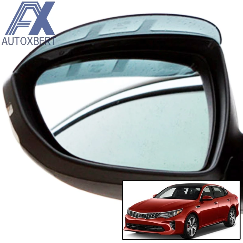 

AX Side Door Rearview Mirror Rain Sun Visor Guard Weather Shade Shield Rear View Cover Trim For Kia Optima K5 JF 2019 - 2016