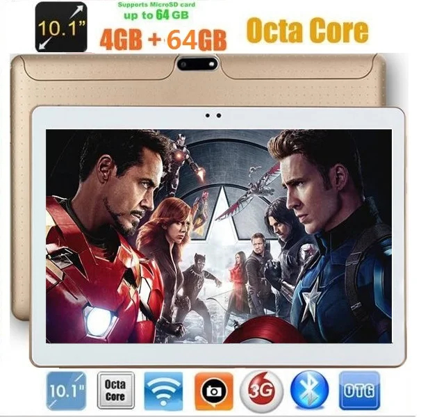 

DHL Free Android Octa core Tablet PC 10 inch 1280*800 4GB RAM 64GB ROM Dual SIM Wifi IPS GPS 3G phone kids Tablets 10 10.1+gift