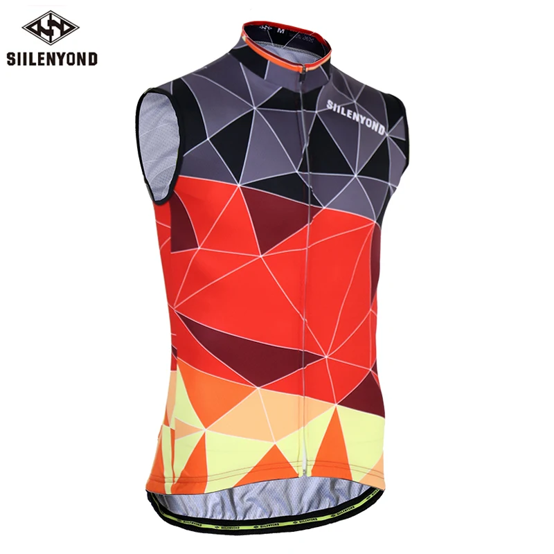 Sleeveless cycling Siilenyond Безрукавый велосипедный жилет летняя дышащая одежда для велогонок дышащая одежда MTB для велосипедистов одежда для велоспорта Ropa Ciclismo - Цвет: Sleeveless cycling