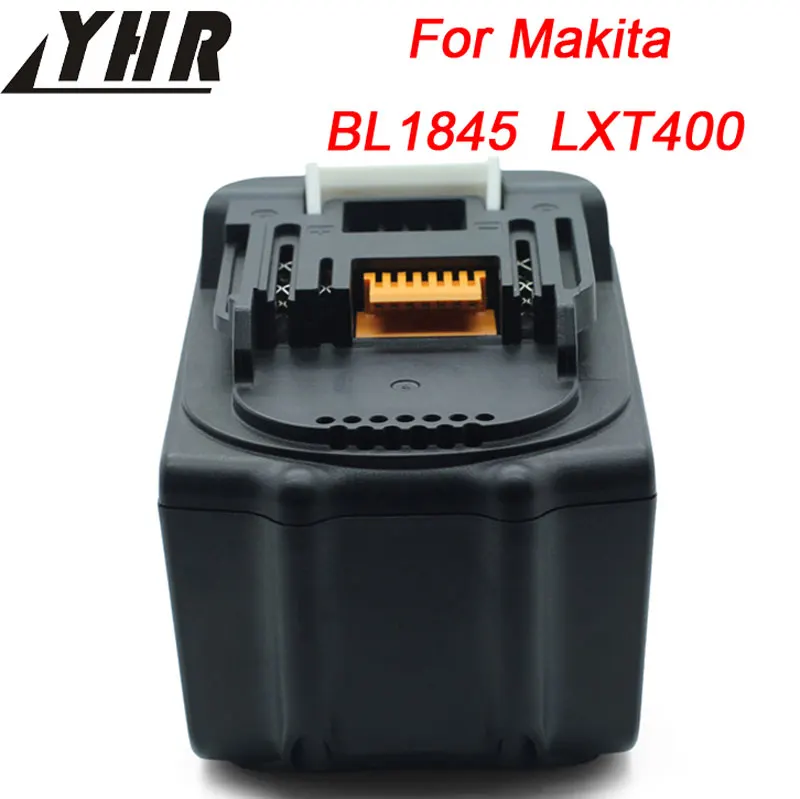 YHR 2 шт./лот 4500 мАч ноутбука Батарея Замена для Makita BL1845 194205-3 194309-1 BL1830 LXT400 Перезаряжаемые литий-ионная 18 В