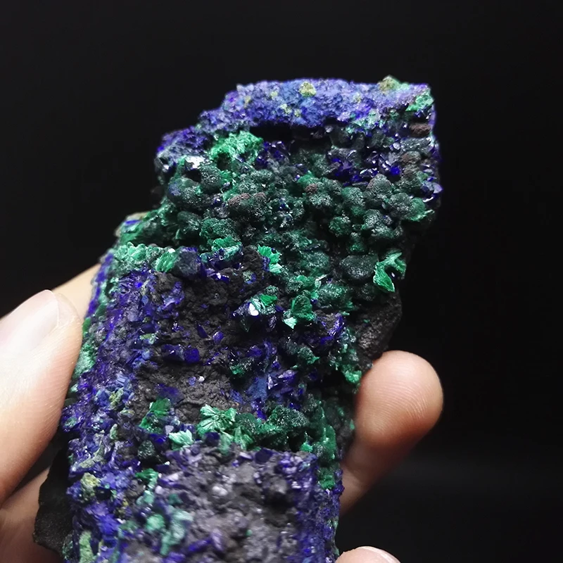 

287g NATURAL Stones and Minerals malachite azurite crystal specimens ore A12 3