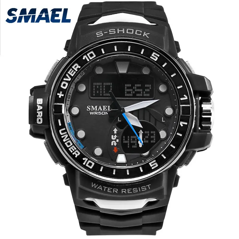 

Sport Man Watch With Dual Display Special Mark Up To 5ATM High Waterproof Practical Present Of New Mark Display 1626