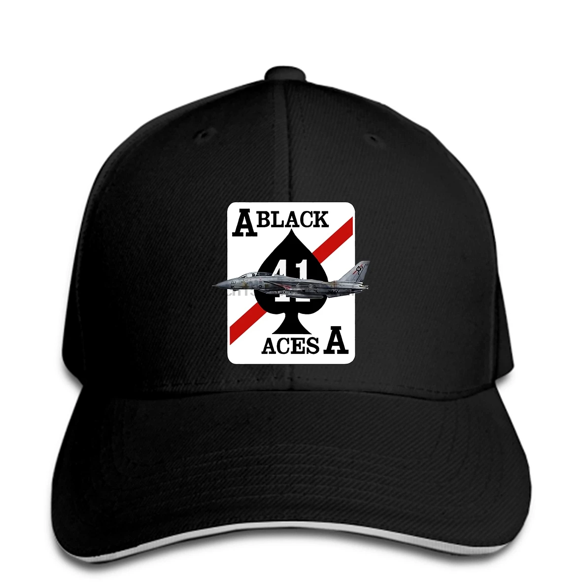 

Baseball cap F 14 Tomcat Vf 41 Black Aces White White New Summer Men'S Basic Style Hat Peaked cap