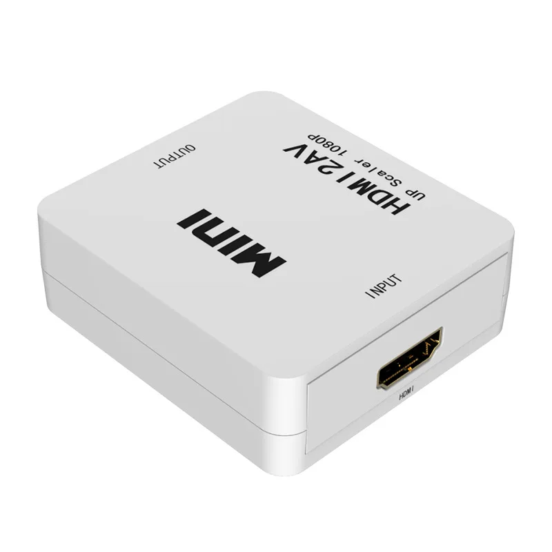 Amkle Mini HD Video Converter Box HDMI to RCA AV/CVSB L/R Video 1080P HDMI2AV Support NTSC PAL Output HDMI TO AV Scaler Adapter Amkle Mini HD Video Converter Box HDMI to RCA AV/CVSB L/R Video 1080P HDMI2AV Support NTSC PAL Output HDMI TO AV Scaler Adapter