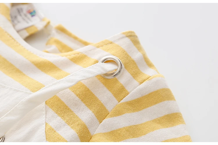 2018 Summer Little Kids Children Short Sleeve Striped Fake Two Pcs Suspenders Dresses For Girls of 2 4 6 8 10 12 Years old (10)