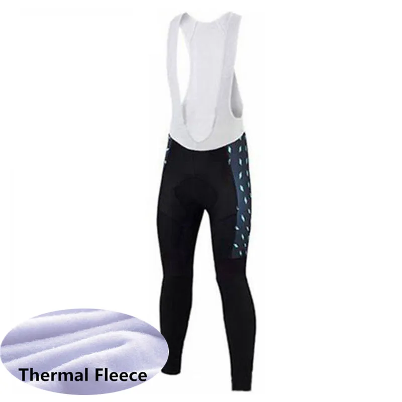 only bib pants 02 Профессиональная команда Термальность Зимние флисовые Велоспорт Джерси Для мужчин с длинным рукавом велосипед велосипедная Одежда MTB Ropa Ciclismo спортивной Y434 - Цвет: only bib pants 02
