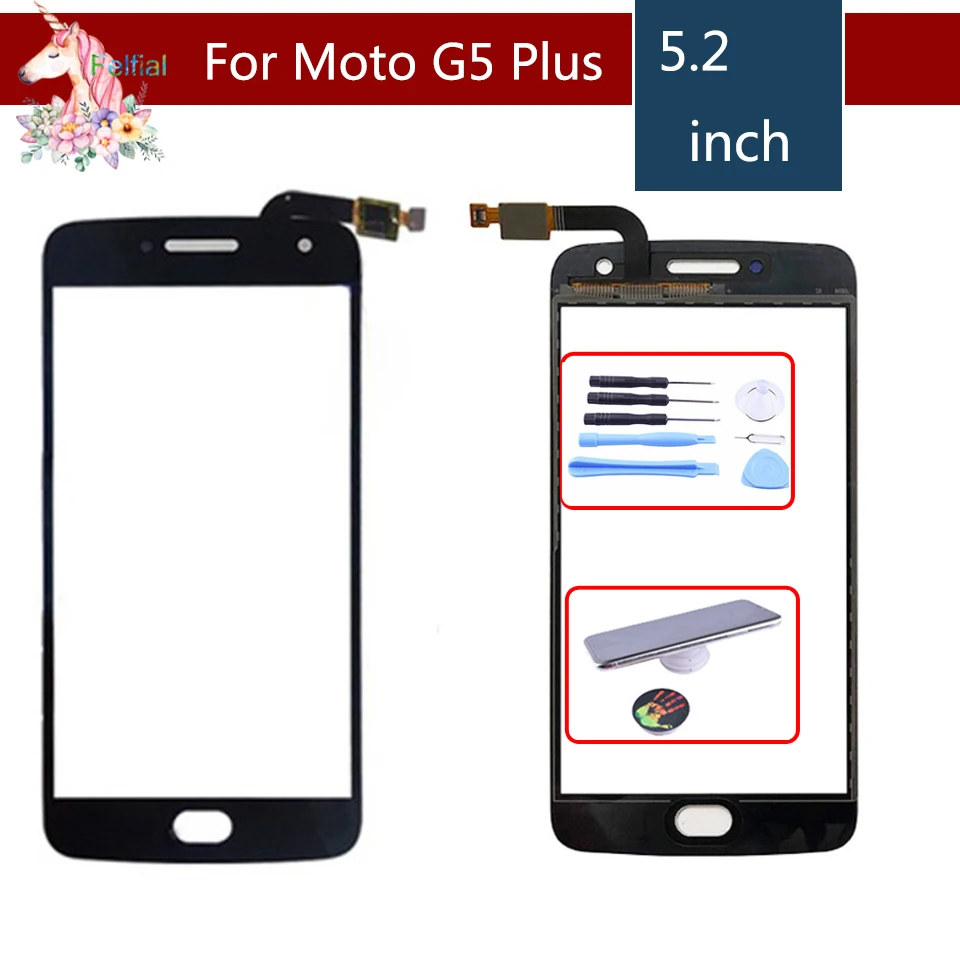 

Original 5.0" For Motorola Moto G5 Plus Touch XT1687 XT1684 XT1685 G5Plus Touch Screen Digitizer Front Glass Panel Sensor