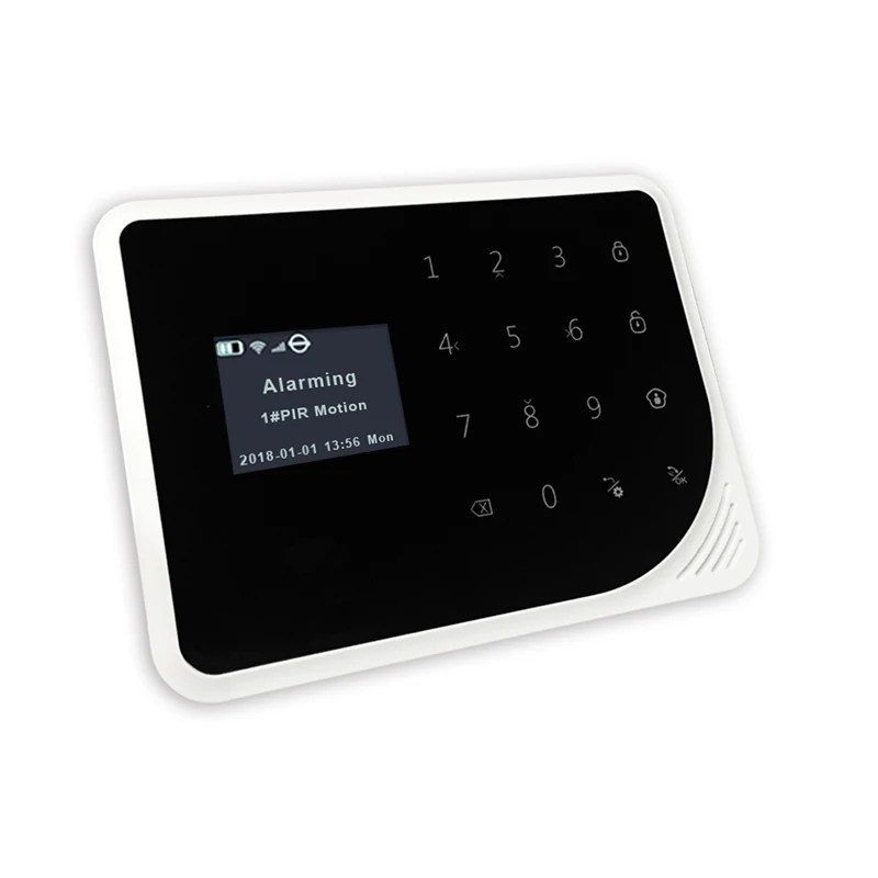 SmartYIBA Wireless Wifi Gsm Burglar Alarm System TFT Display Home Security Alarm System IP Camera Wired Siren Smoke Fire Sensor