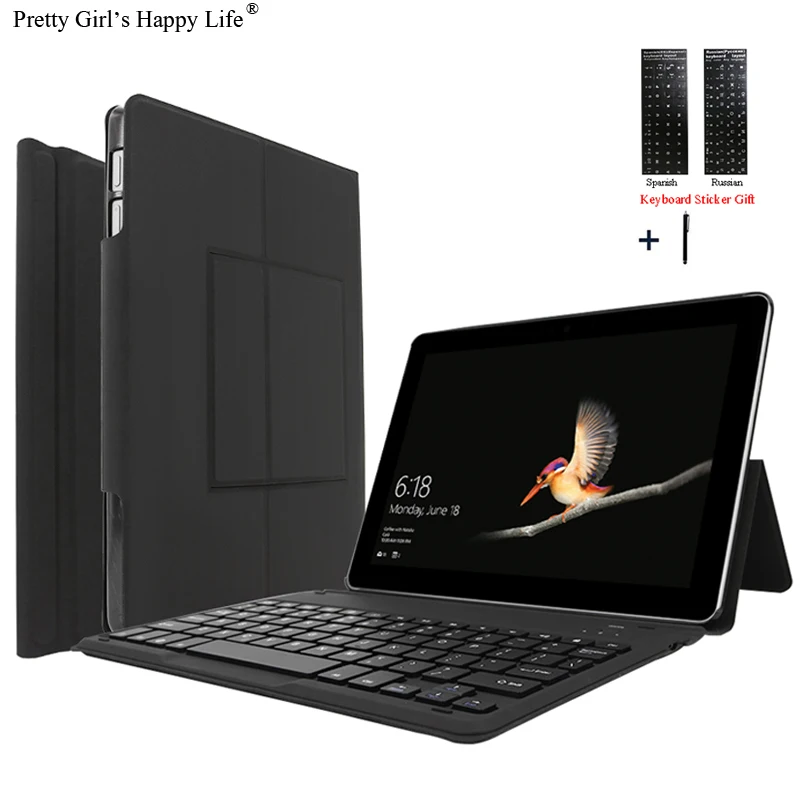 

For Microsoft Surface Go 10.0'' Wireless Bluetooth Keyboard Case For Microsoft Surface GoTablet Flip Stand Cover Capa +Stylus