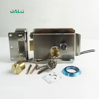 

Electric Electronic Gate Door Lock For Doorbell Intercom Access Entry Security System with emergency knob