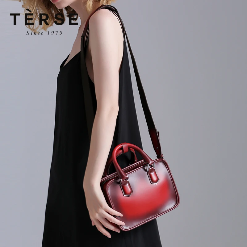 TERSE New Women`s Handbag Genuine Leather Vintage Messenger Bags& Handbag 2 Purpose Flap For Ladies Red Mini Hand Bag LN9618 цена TERSE New Women`s Handbag Genuine Leather Vintage Messenger Bags& Handbag 2 Purpose Flap For Ladies Red Mini Hand Bag LN9618 цены онлайн