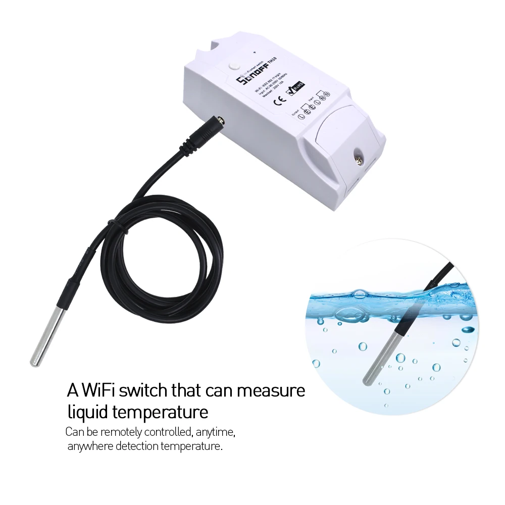 Sonoff Smart home TH10 Switch test Temperature Humidity Sensor