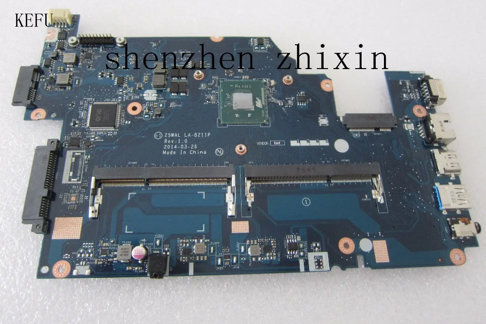 

The laptop motherboard for ACER E5-511 Z5WAL LA-B211P Mainboard With CPU NBMPL11001 Full test