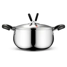 304 из нержавеющей стали утолщаются кастрюля для супа антипригарная сковорода тепла Изолированная ручка газовая плита с muilt-назначения горшок