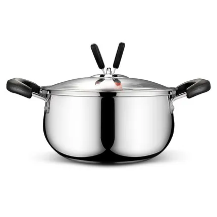

304 stainless steel thicken soup pot Non-stick pan Heat insulated handle Gas cooker with muilt-purpose pot