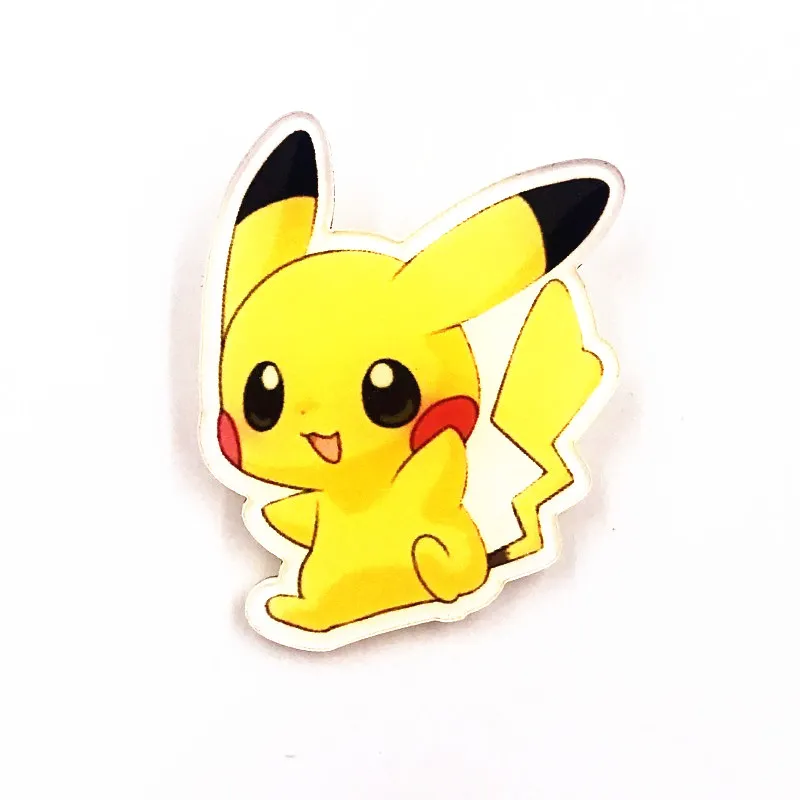 Nouveaute 1 Pieces Pikachu Dessin Anime Pokemon Icones Kawaii Acrylique Badges Vetements Sur Sac A Dos Broche Badge Decoration Aliexpress