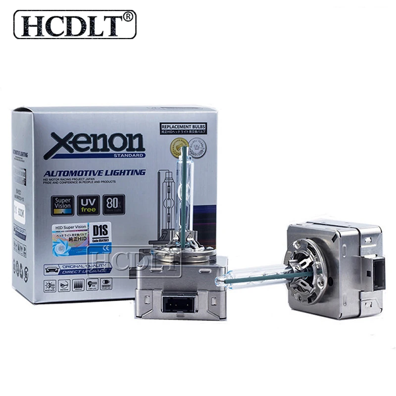 HCDLT Super Bright 35W D1S 6000K HID Replacement Bulb Car Headlight Xenon D2S HID D3S D4S
