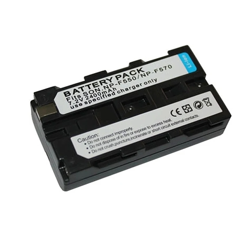 

New 7.2V 2400mAh Rechargeable Li-ion Battery Pack For NP-F550 F750 F970 F960 Digital LED Video Light Photographic Lamp Battery