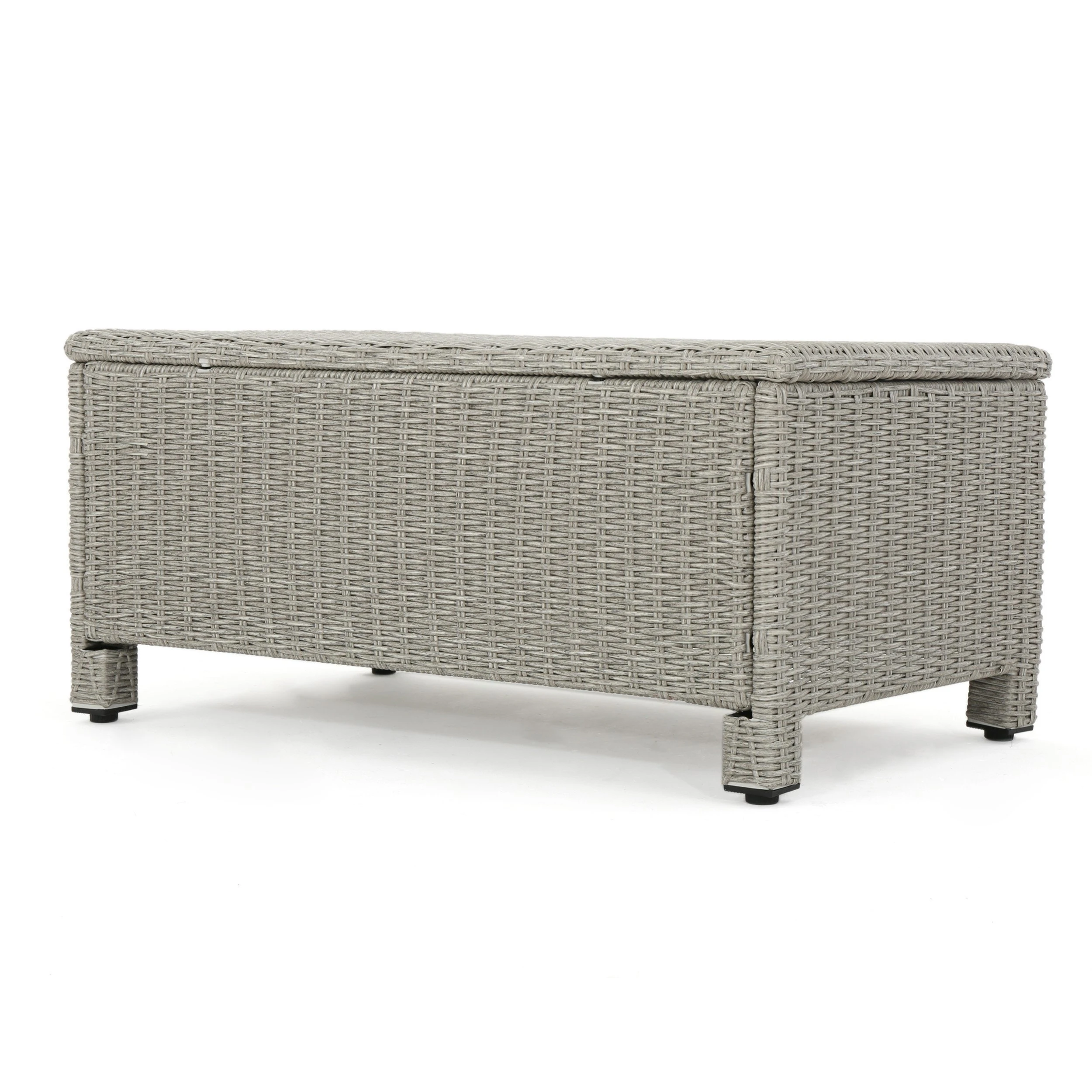 Pueblo 4Pc Wicker Chat Set w/ Water Resistant Cushions & Set Cover (3)