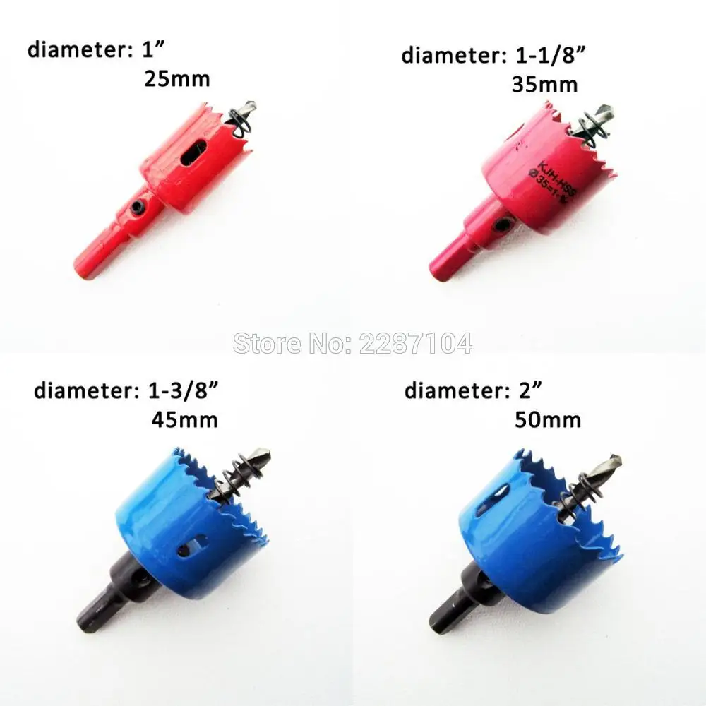 

PVC Pipe Plastic Metal Tube Plate Hole Drill Bit Saw Cutter Dia 25 35 45 50mm Nursery Mesh Pot Net Basket Hydroponic Machine Box