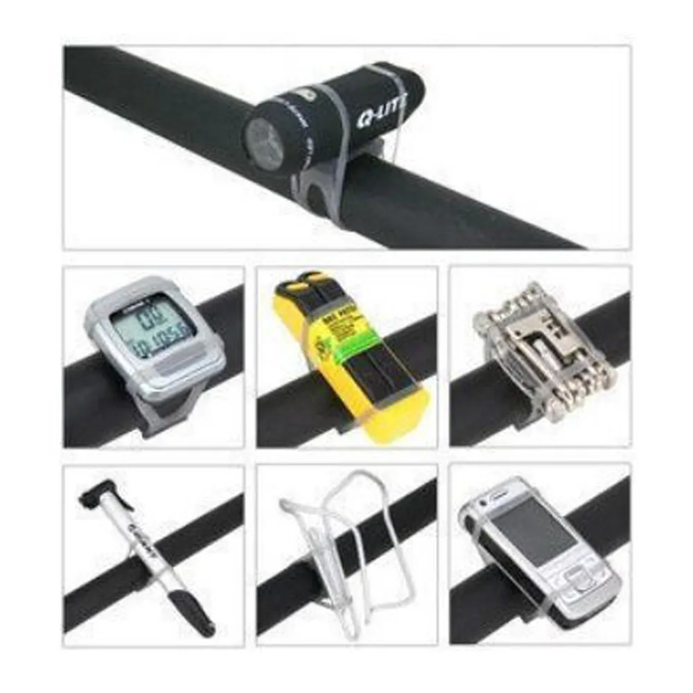 Excellent 1pcs Portable Bicycle Headlight Silicone Strap Flashlight Bandage Bicycle Cycling Exercise Accessories Cyclocomputer Strap 3
