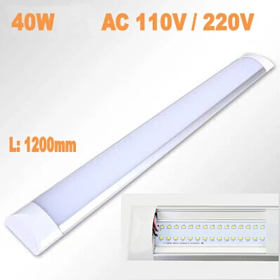 

High Quality Newest LED Ceiling Lamp tube 1200mm 40W AC110V 220V Smd2835 Anti-dust Super Slim Indoor Decoration LED light bar