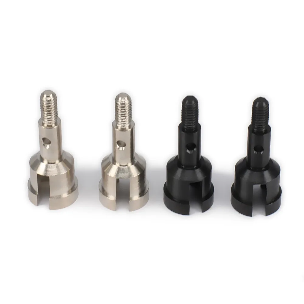 

RCAWD 2PCS Black/Silver Metal Steel Wheel Axle Shaft Hop-up C Model Car 1/18 WLtoys A959 A969 A979 K929 Spare Parts