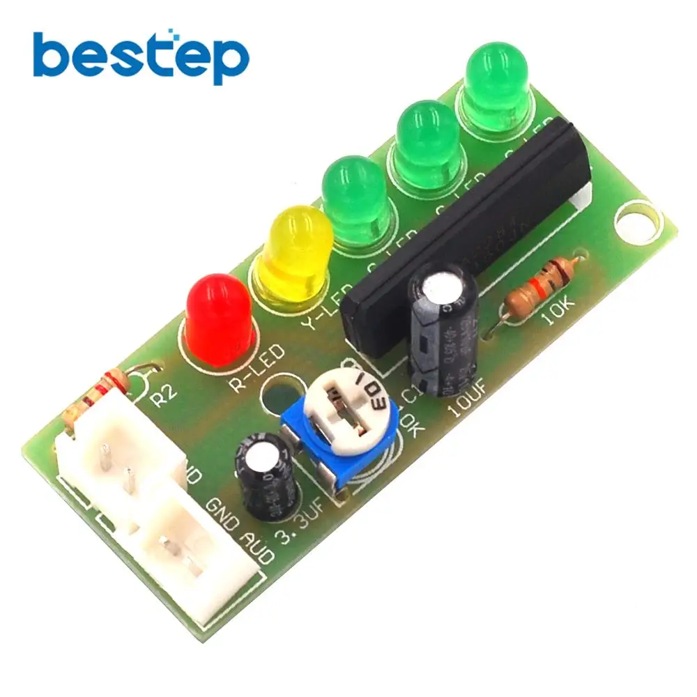 

Audio Level Led Indicator Circuit Electronic DIY Production PCB Board Kit Parts Finished Products