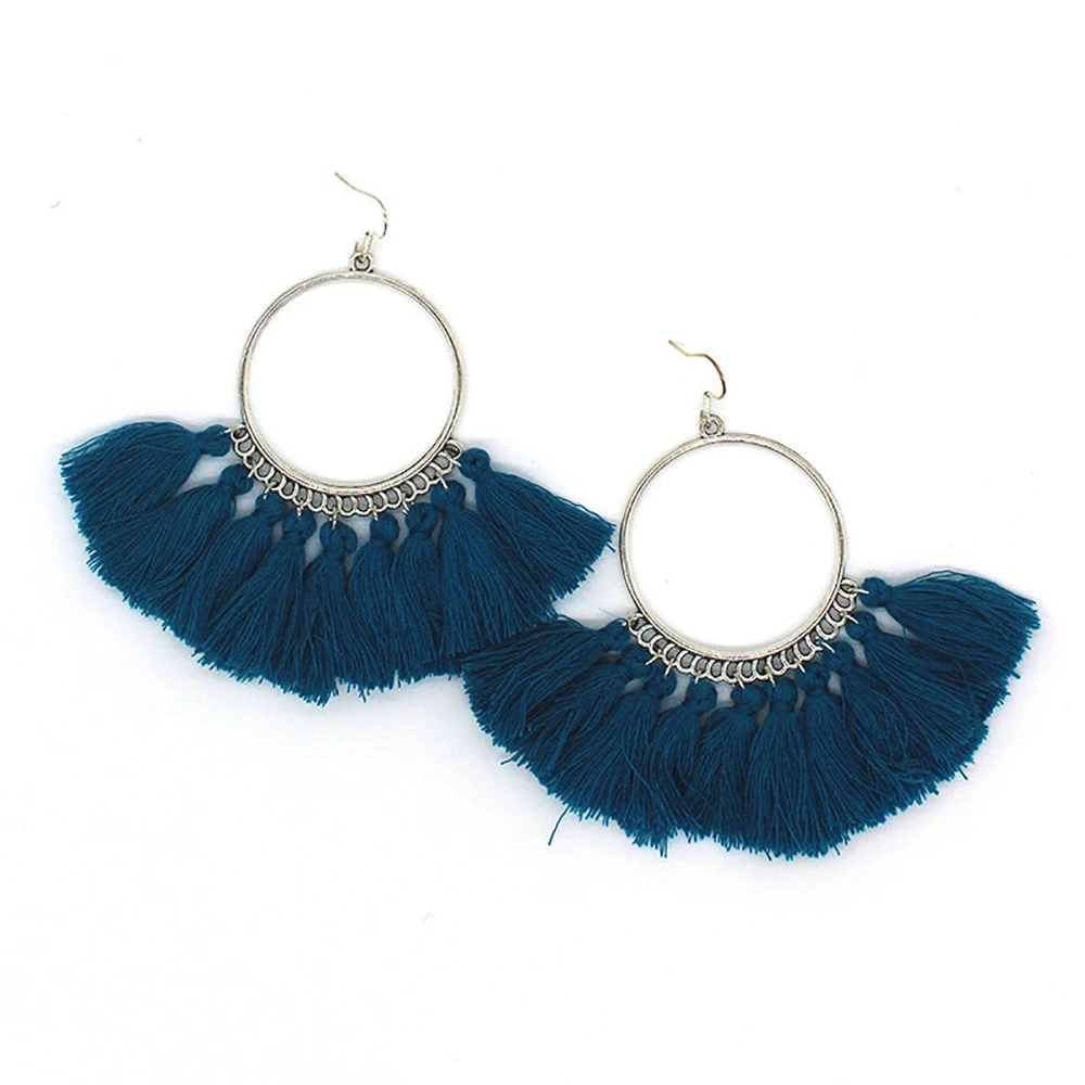 bls-miracle-fashion-jewelry-accessories-National-silver-color-sector-colorful-tassel-Dangle-earring-best-femme-gift (1)