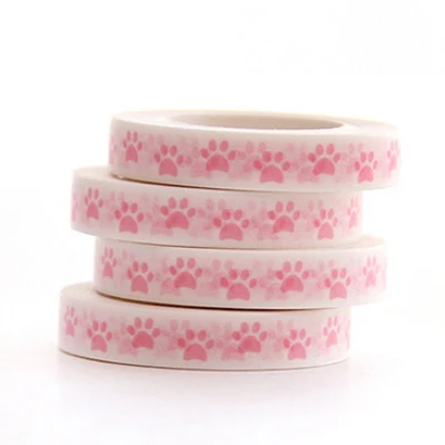 0.7cm*10m Heart Kawaii Washi Tape Decoration Scrapbooking Papeterie Autocollant Masking Tape School Supplies Sticker Stationery 05