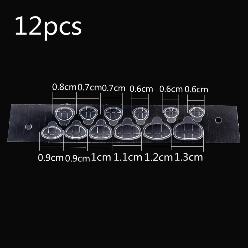 

20Sheet/Lot Double-side Glue Sticker Glue Plastic Transparent Breathable Tape Sticker Decals Fake False Nail Tip Manicure Tool