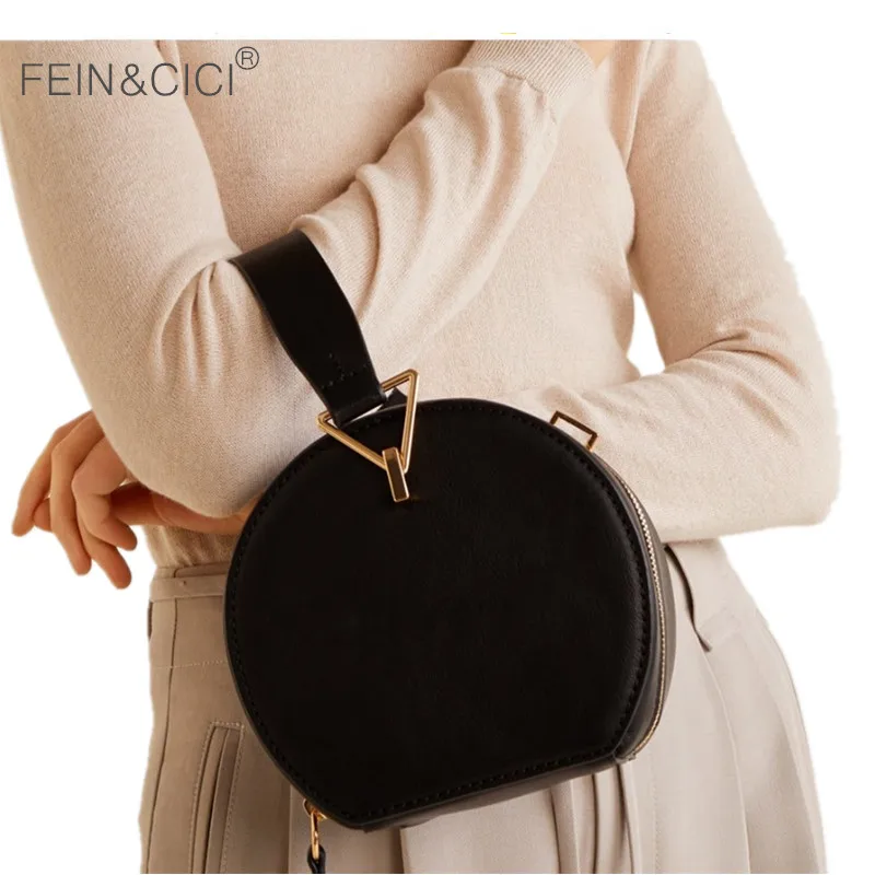 

Round totes bag cute circle bags women 2019 new retro vintage small party handbag black green red color drop shipping wholesale