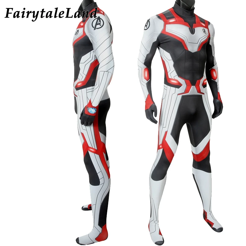 Avengers Endgame Captain America Costume Halloween 3D Printing Jumpsuit Avengers Superhero Team Uniform Thor Iron Man Jumpsuit