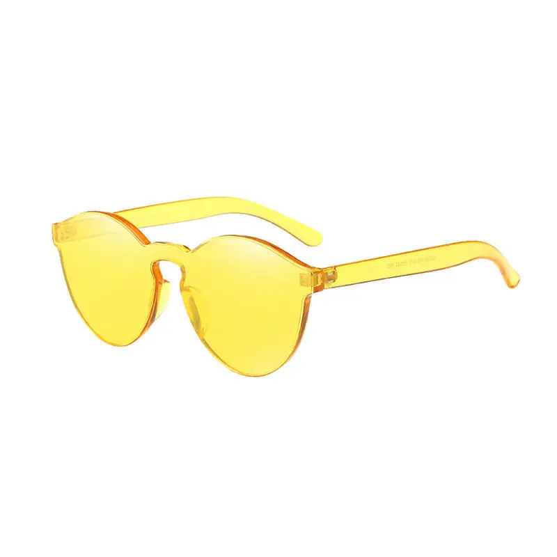 Women Summer Fashion Cat Eye Shades Sunglasses Integrated UV Candy Colored Casual Daily Glasses #4F09 (5)