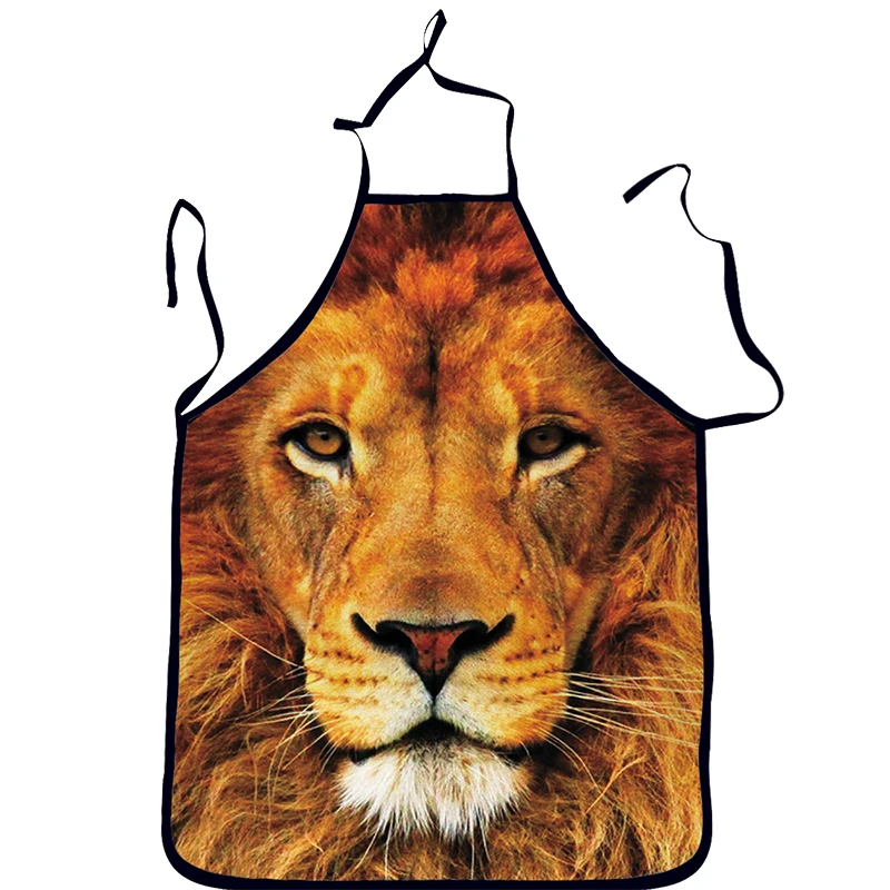 Kitchen Apron Tablier Digital Printed Bibs Sexy Woman Funny Pinafore Cooking Baking Party Cleaning Cute Aprons For Women Avental