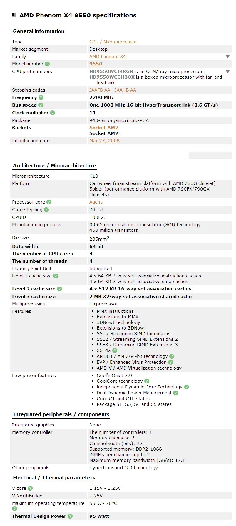 X4 9550