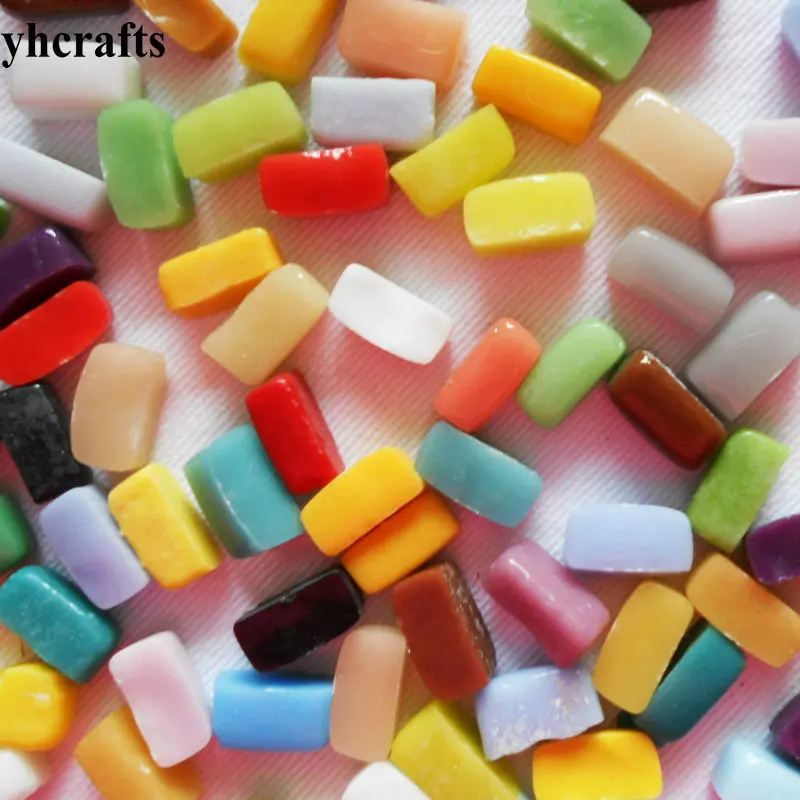 

1100PCS/1000gram/Lot,Mixed color mosaic strip,Mosaic beads,Craft material,DIY accessories,Home art,Garden decoration.12mm*6mm