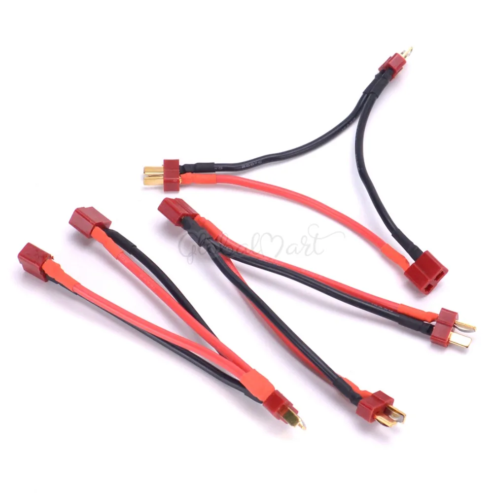 T-Plug T plug Y Wire Harness Female to Male T Plug Parallel Battery Pack Connector Cable 14AWG (1)